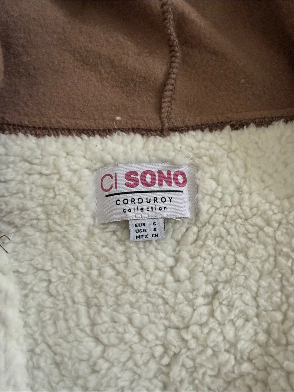 Brown Corduroy Hooded Jacket